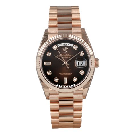 rolex womens day date gold|rolex gold day date 36mm.